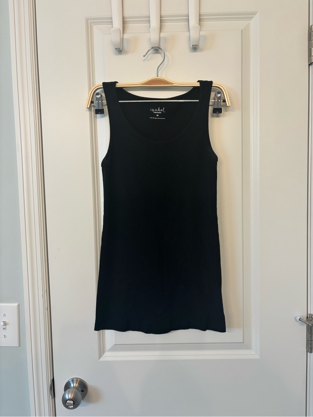 Set of 3 Isabel Maternity Black Ribbed Tank Top - Sleek Everyday Layering